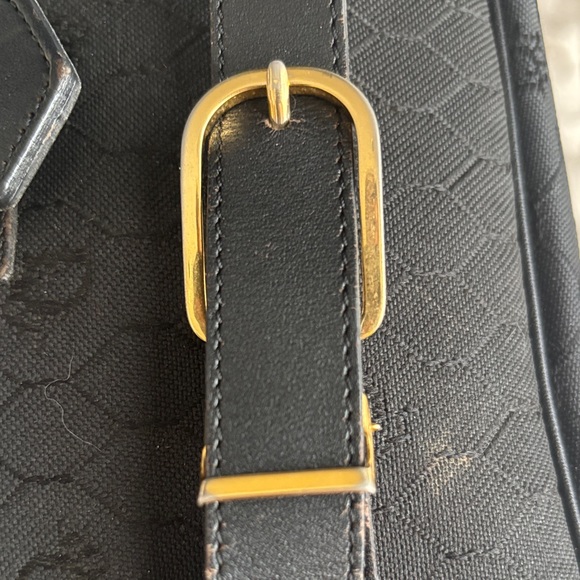 Dior Vintage Black Crossbody Bag with Gold Accents - Picture 12 of 16